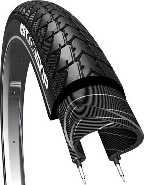 CST Tuscany Fahrradreifen 26 X 1.75 – Schwarz, 47-559 – Für City- & Trekkingräder
