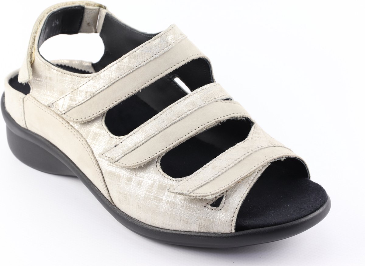 Durea 7409 K Platte sandalenDames Sandalen Beige