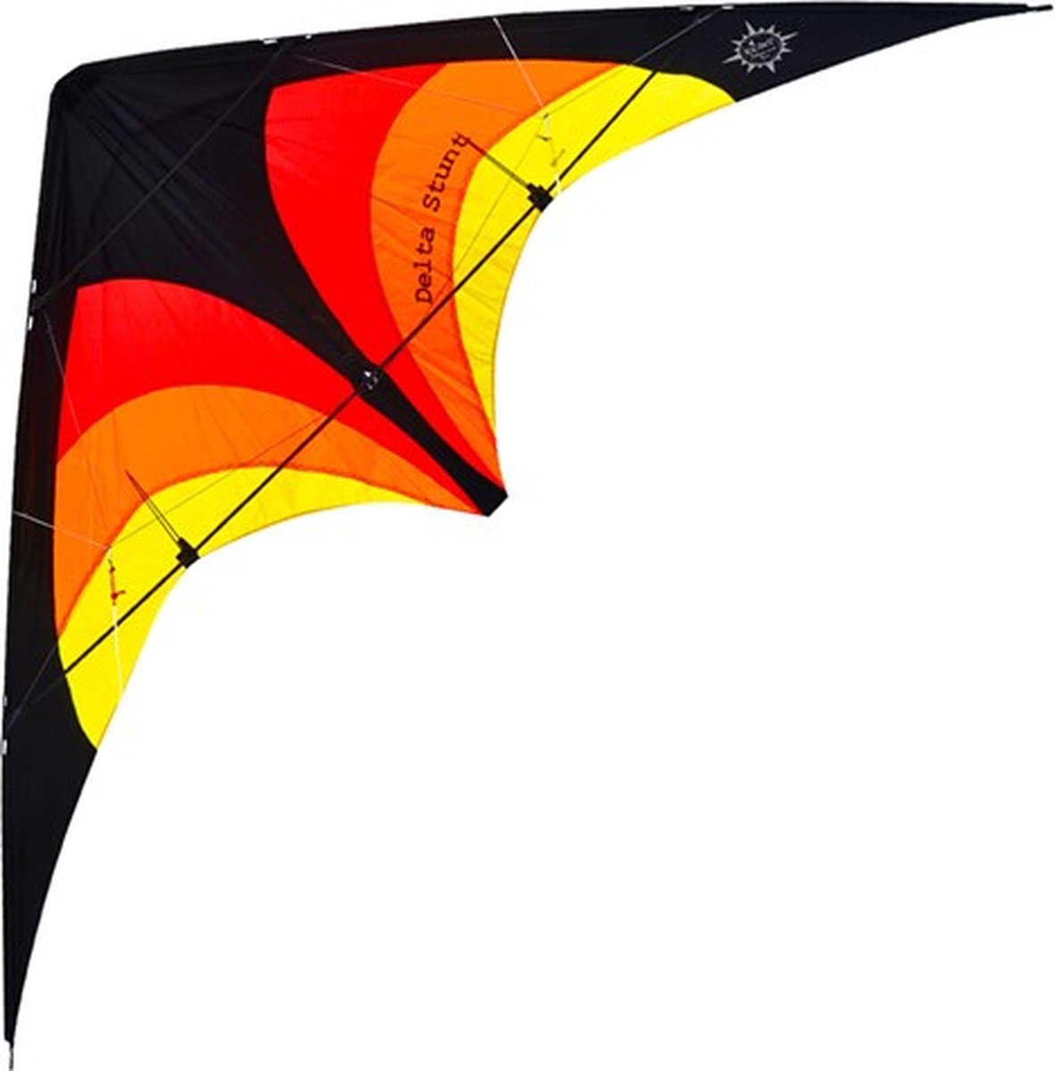 Elliot Tweelijnsstuntkite Delta Stunt 130 Cm Rood/oranje