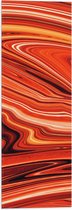 Vlag - Verfmix in Oranje Tinten - 20x60 cm Foto op Polyester Vlag