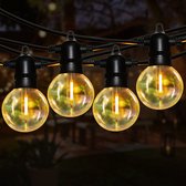 EverNeeds Lichtsnoer Buiten - Met Dimfunctie - Lichtslinger 25 LED - 11 Meter - Sfeerverlichting Buiten en Binnen - Tuinverlichting - Lampjes Slinger - Waterdicht - 2 Extra Leds