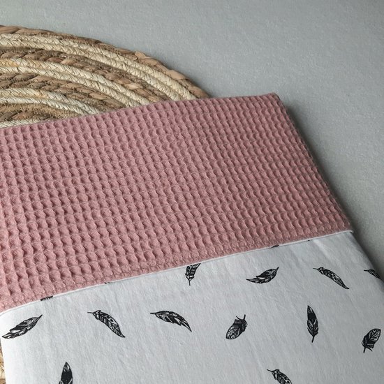 VmG-Store Set wafelpiqué katoenen stof, op kleur afgestemd, wafelstof, 100% katoen, Tex Standard 100 (eland bos, set 15