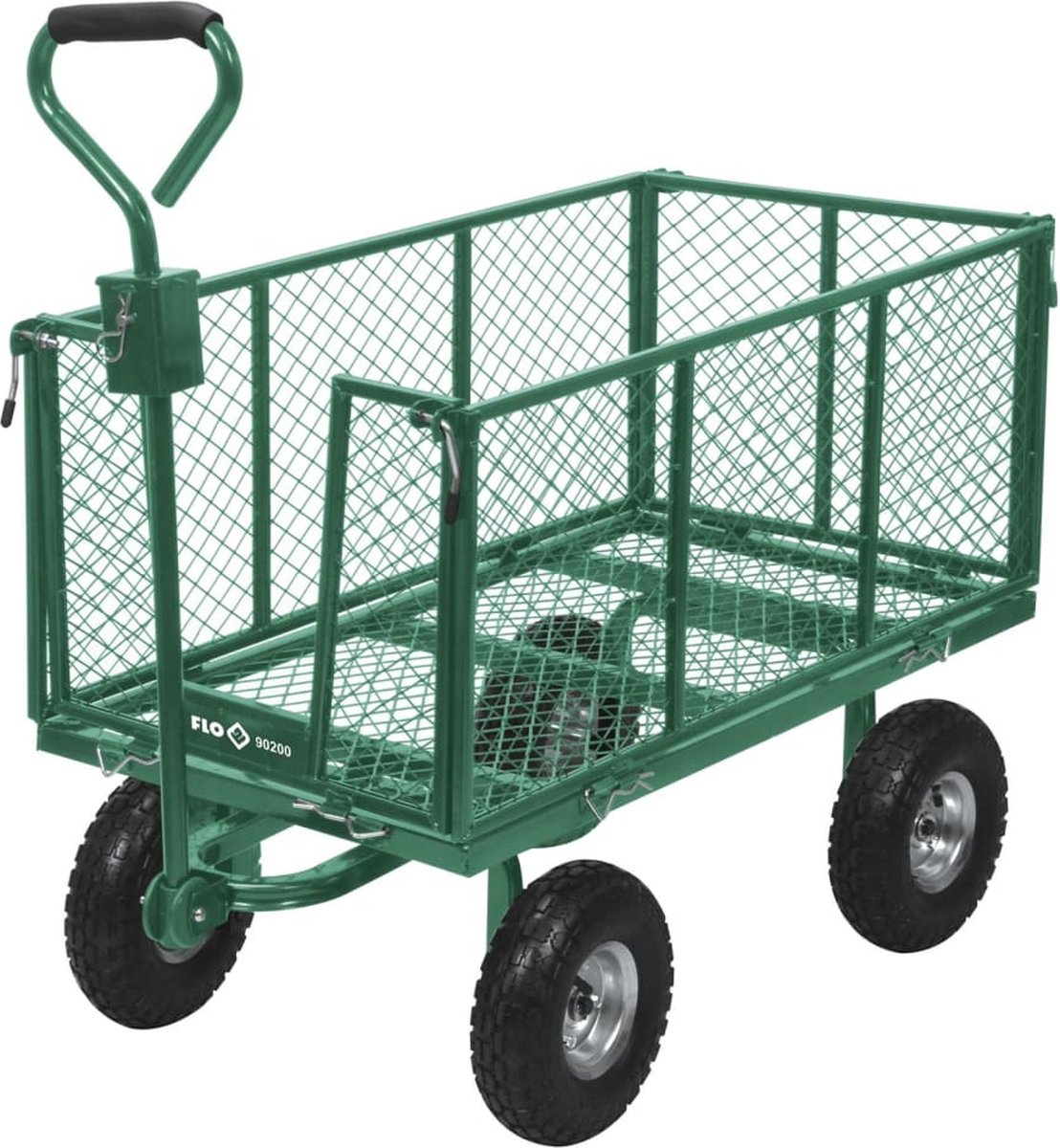 FLO - Tuinwagen - 200L - 300KG - Stalen Frame - PVC Bak