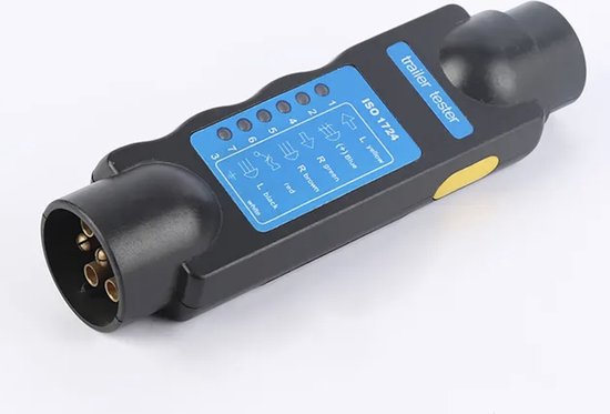 Aanhangwagen Tester 13/7 Pin Socket - Koppeling en Stekker Testapparaat 12V Voor Sleeplicht Bedrading Kabel Circuit Plug
