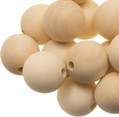 Perles en bois vierges (35 mm) 25 pcs