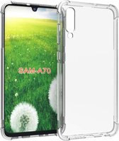 Hoesje geschikt voor Samsung Galaxy A70 - anti-shock tpu back cover - transparant