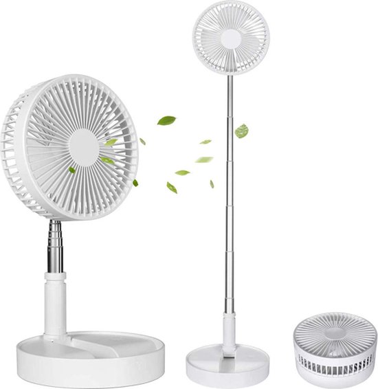 BoriYa USB-ventilator, 4000 mAh accu, tafelventilator met clip, kleine bureauventilator met ledlicht, klembare tafelventilator, stil, voor slaapkamer, 15 uur batterij, tafelventilator voor kantoor