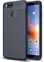 Honor 7X - Litchi TPU Case - Blauw