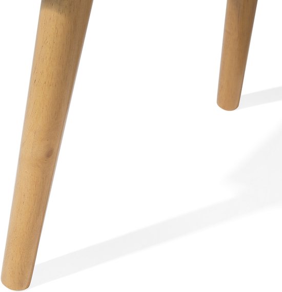 Beliani Table de chevet en cuir PU marron EUROSTAR | Leroy Merlin