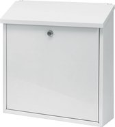 Boîte aux lettres en acier blanc - 11,5x37x37 cm