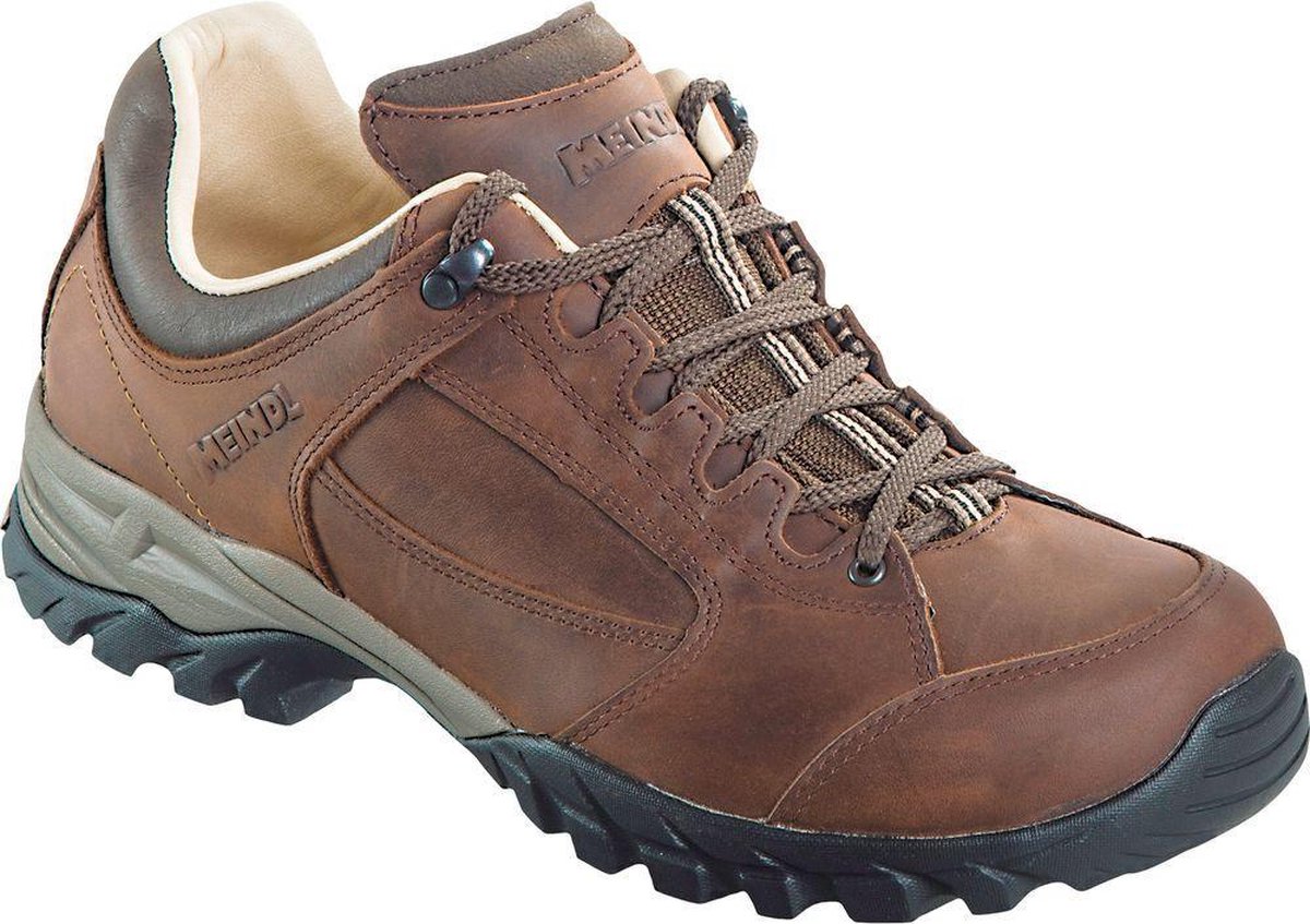 Meindl Lugano Men 46 dunkelbraun Schoenen Wandelschoenen Lage schoenen Rood