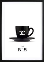 Chanel Coffee No. 5 Poster (29.7x42cm) - Wallified - Fashion - Poster - Print - Wall-Art - Woondecoratie - Kunst - Posters