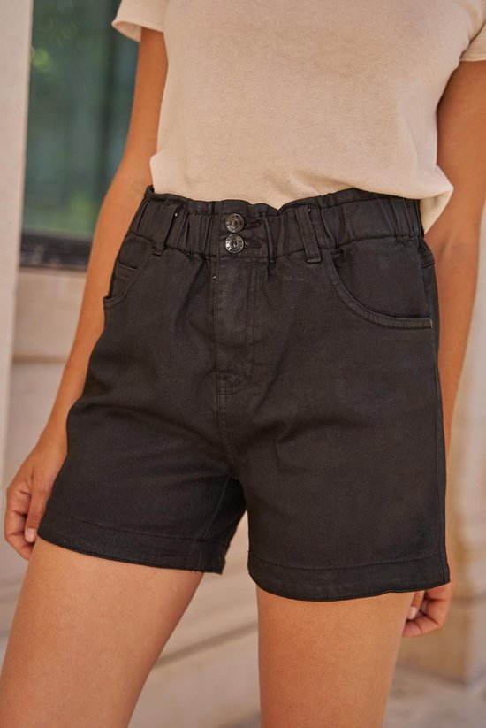 Dames Short Zwart | Taille | Stretch Korte broek voor Dames | korte broek | bol.com