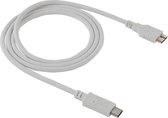 1m USB-C / Type-C 3,1 naar USB 3.0 Micro-B-adapterkabel, voor Galaxy S8 & S8 + / LG G6 / Huawei P10 & P10 Plus / Geschikt voor Xiaomi Mi 6 & Max 2 en andere smartphones (wit)