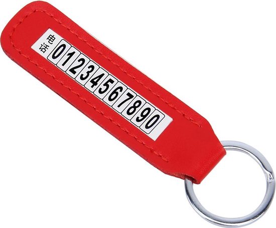 Anti-verloren telefoonnummer kentekenplaat auto sleutelhanger hanger Auto  voertuig... | bol.com