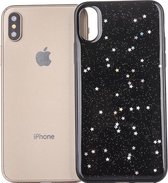 Epoxy Sky Pattern Soft Case voor iPhone XS Max 6.5 inch (Black Sequin)