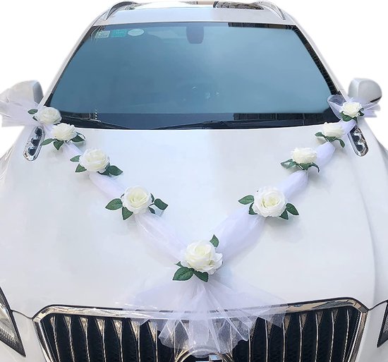 Pockinity Ruban pour voiture de mariage, pneu, voiture, décoration pour  mariages,... | bol.com