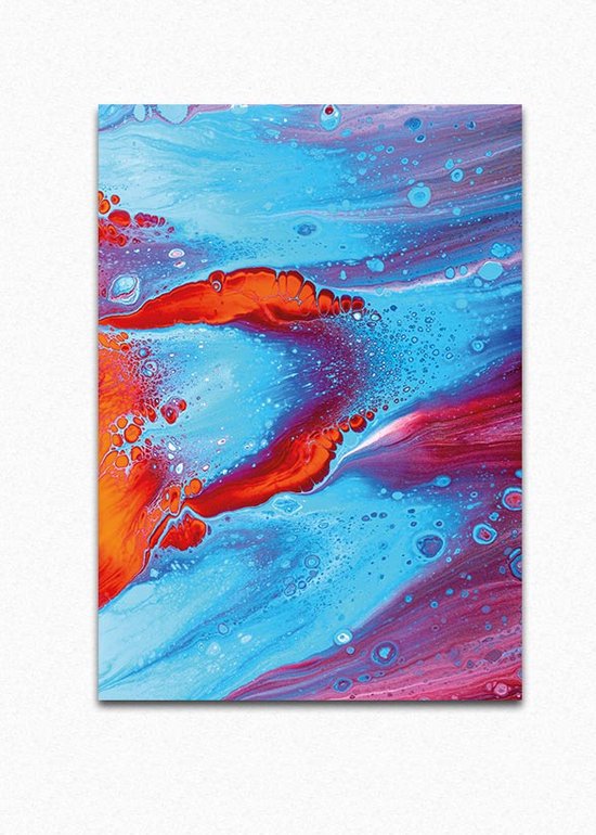 Muurkunst Abstract - Metal Wall Art - Luxe Metalen Poster 45 x 64 cm ...
