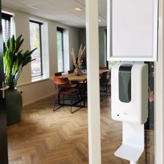 Houd afstand - Roltrap - 300 mm - Sticker - Antislip - UV bestendig - corona - covid-19 - vloersticker - waarschuwingssticker - warenhuis  - stations