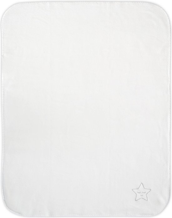 Lorelli Fleece White Star 75x100cm Wiegdeken 1034002-0013
