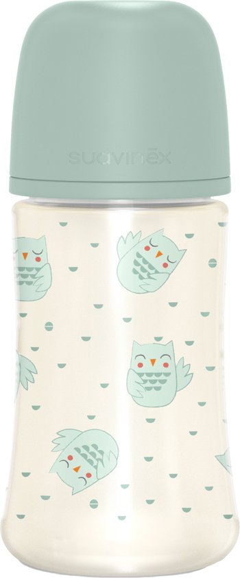 Babyflesje - Suavinex Bonhomia Owl Green 270 ml Fles SXSBX2079877