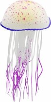 Décoration aquarium Nobleza - fausse méduse - décoration aquarium - méduse en silicone - fluo - Violet