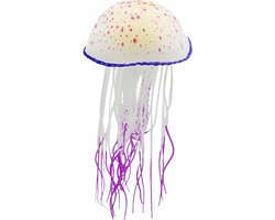 Nobleza aquarium decoratie - Nep kwal - Aquarium inrichting - Siliconen kwal - Fluorescerend - Paars