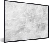 Fotolijst incl. Poster - Marmer - Steen - Wit - Luxe - Marmerlook - 80x60 cm - Posterlijst