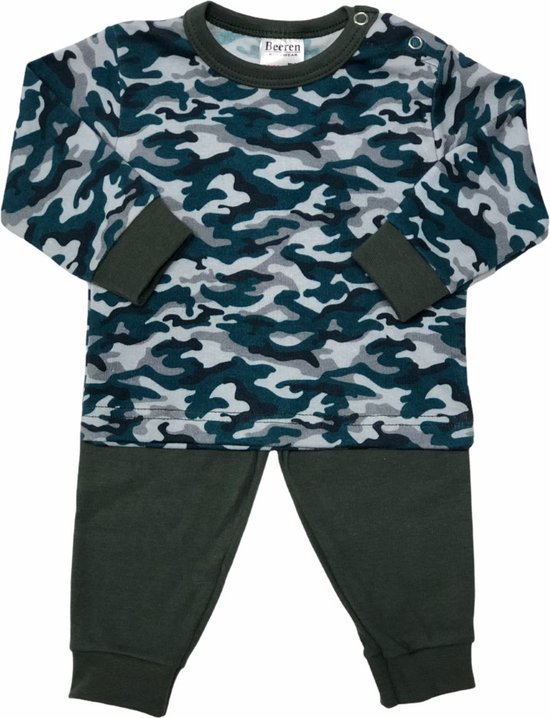 Beeren Bodywear Camouflage/Petrol Maat 62/68 Pyjama 24-423-200-P164-62/68