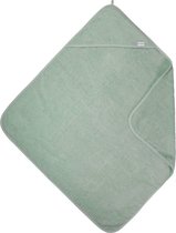 MamaLoes Cape de bain Stone Green en tissu éponge, 100% coton avec capuche et 75 x 75 cm, Green ML5187