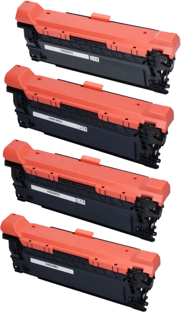 Huismerk geschikt voor HP 507A / 507X Toners - 4 Cartridges - Geschikt voor LaserJet Enterprise 500 Color M551DN - M551N - M570DW - M570DN - M575DN