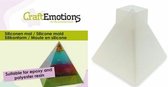 CraftEmotions - Siliconen mal - Epoxy Resin Jesmonite Gieten - Piramide - 5,7x6 cm