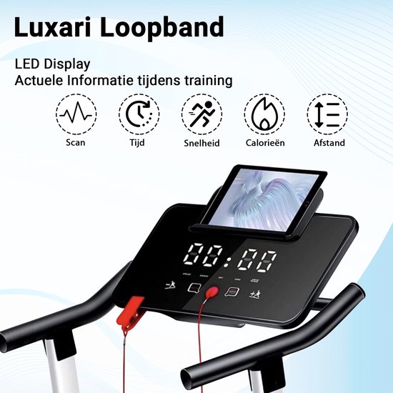 Luxari - Tapis de course électrique - 1 cv / 10 km max - 12 programmes  prédéfinis & 3... | bol.com