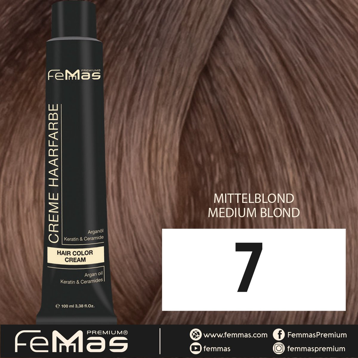 Femmas (7) - Haarverf - Middenblond 100ml