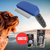 Shopaxo hondenkam + ijsbot en ijsbal - Ondervacht - Hondenborstel - kort haar - Langhaar - Langharig - Grof -