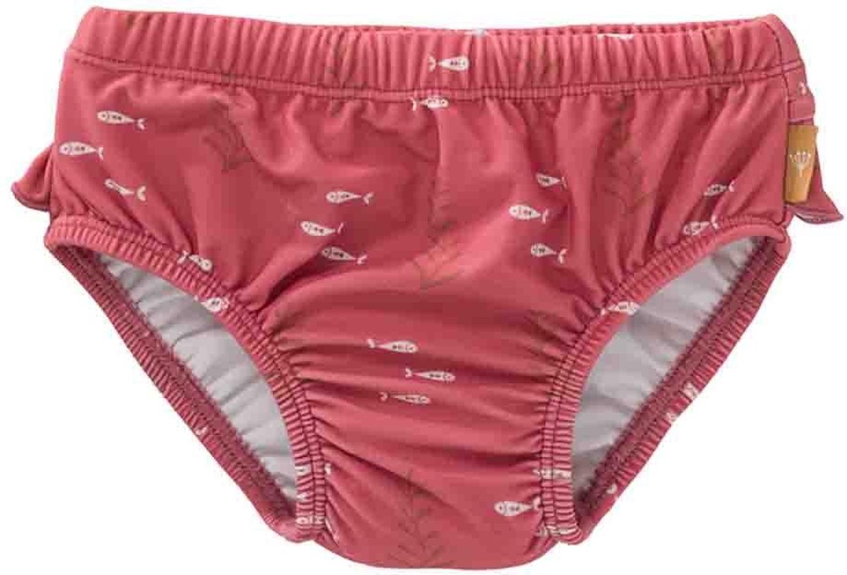 Fresk Luierbroek/ Zwembroek 86 - Ruimte voor Zwemluier - Sneldrogende Zwemkleding - UV-bescherming UPF 50 - Zwemshort Meisjes - Ecru - Berries