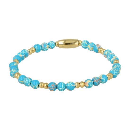 Savage for Men | Armband | Halfedelsteen bruine agaat met roestvrij staal macramé