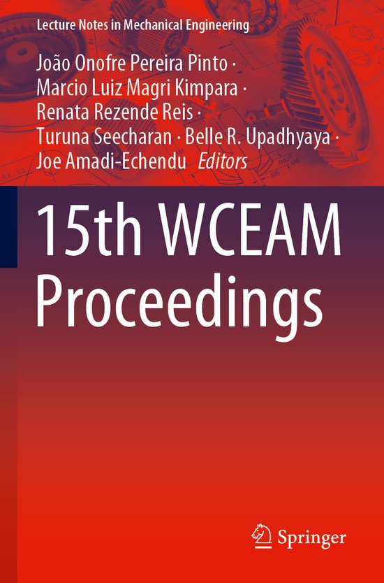 Lecture Notes in Mechanical Engineering- 15th WCEAM Proceedi ... - cover