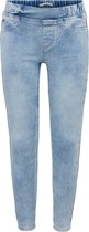 NIKKIE Mid Waist/ Skinny Leg Jeans Jegging Meisjes - Lichtblauw - Maat 110