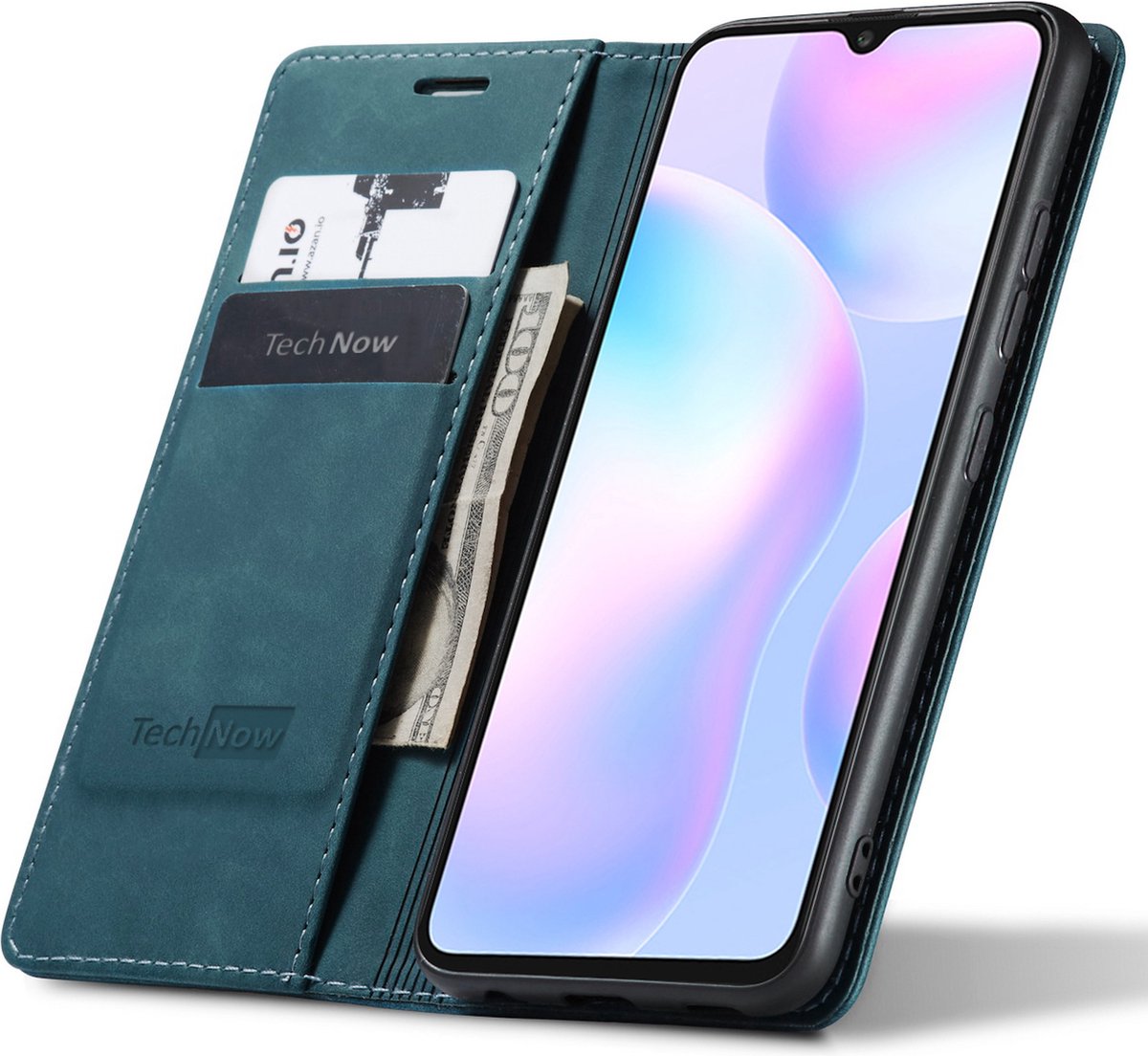 Xiaomi Redmi 9A / 9AT / 9i Hoesje - Book Case Leer Slimline Blauw