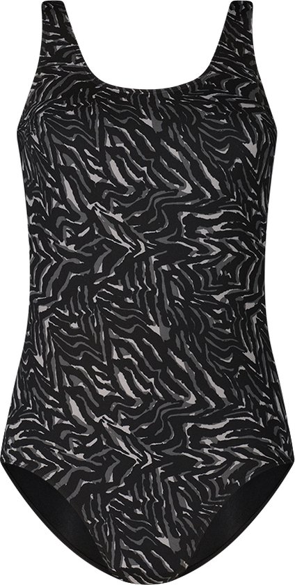 ten Cate Swim badpak soft cup water waves black voor Dames | Maat 40