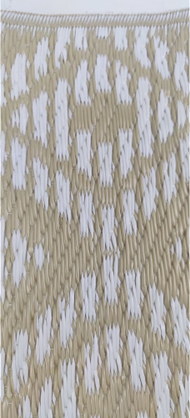 Tuintapijt met print - Rechthoek - Bruin / Wit - 70 x 200 cm