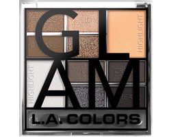 LA Colors - Color Block Eyeshadow Palette Glam - Oogschaduw palet