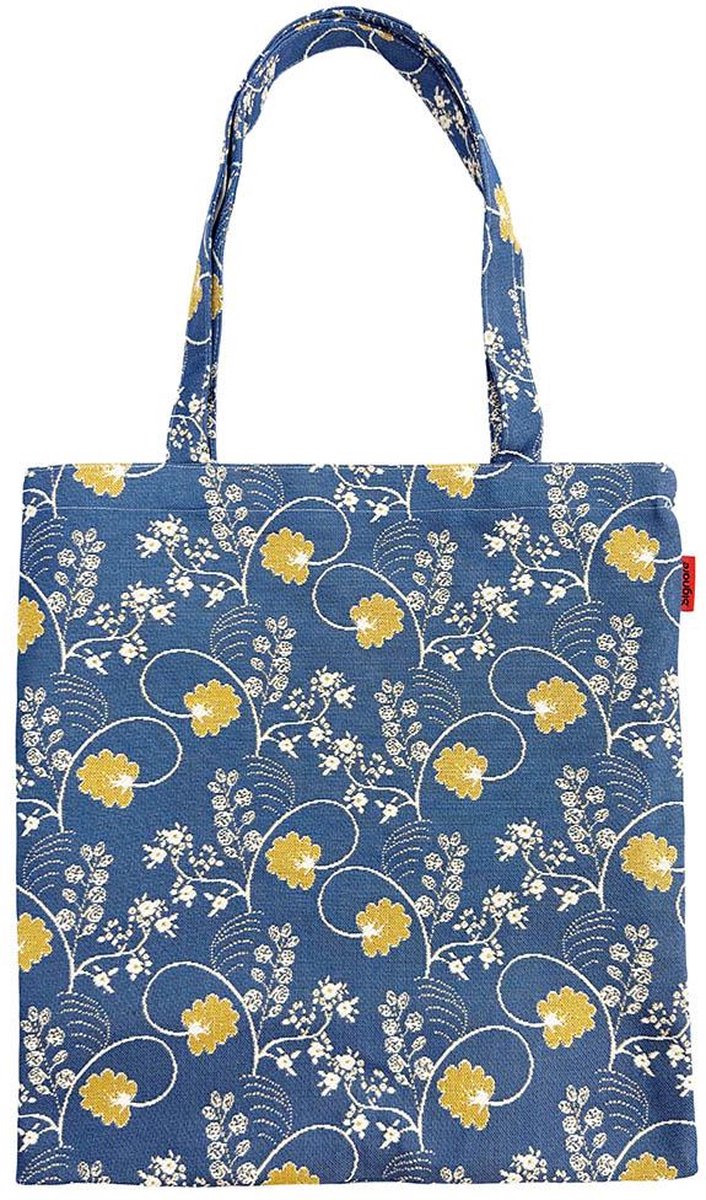 Boodschappentas - Flat bag - Austen blue - Jane Austen