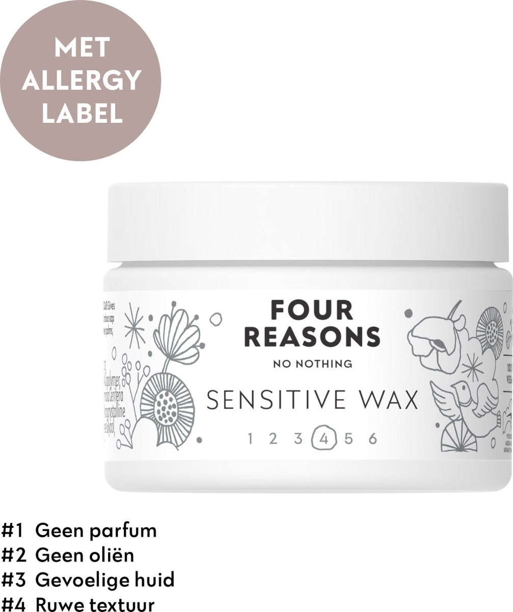 Four Reasons - No Nothing Sensitive Wax - 100 ml - Voor de gevoelige hoofdhuid - Zonder parfum!