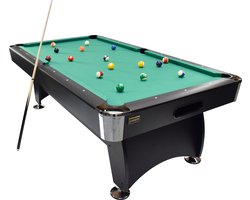 NORTH Gardone Pooltafel Zwart/Groen 8FT