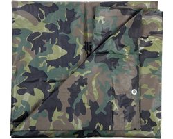 Leger themafeestje camouflage decoratie zeil groen - 1.9 x 3 meter - dekkleed / zeil