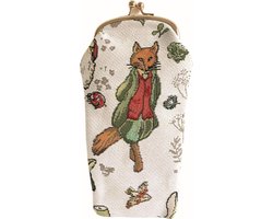 Brillenhouder - Brillenkoker - Gobelinstof - Peter Rabbit - Mr. Tod - Vos