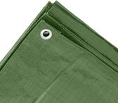 2x Groene afdekzeilen / dekzeilen - 2 x 3 meter - 100 grams kwaliteit - dekkleden / grondzeilen