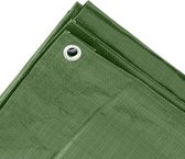2x Groene afdekzeilen / dekzeilen - 6 x 8 meter - 100 grams kwaliteit - dekkleed / grondzeil